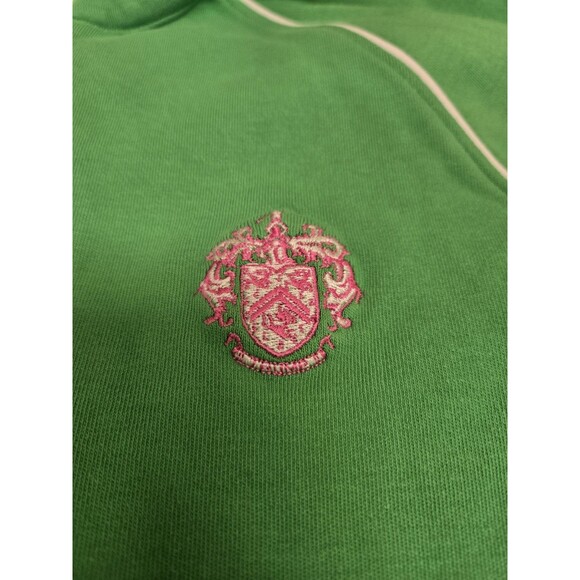 Clover Golf Polo Shirt 1/4 Zip Long Sleeve Green (Women's Medium) - Picture 3 of 14